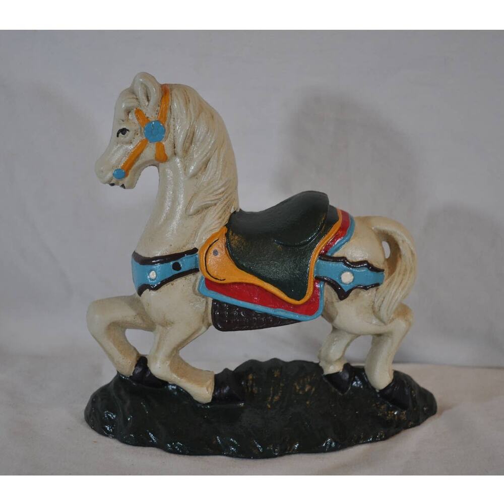 VTG Carousel House Metal Doorstop by MSSCO